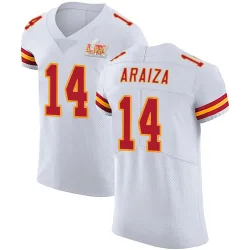 Men's Matt Araiza Kansas City Chiefs No.14 Elite Vapor Untouchable Super Bowl LIX Jersey - White
