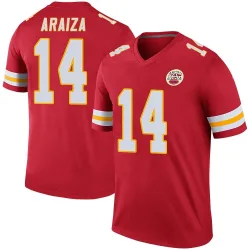 Men's Matt Araiza Kansas City Chiefs No.14 Legend Color Rush Jersey - Red