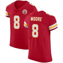 Men's Matt Moore Kansas City Chiefs No.8 Elite Team Color Vapor Untouchable Jersey - Red