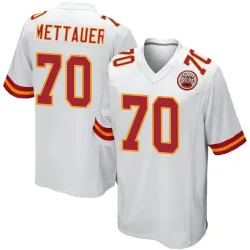 Men's McKade Mettauer Kansas City Chiefs No.70 Game Jersey - White