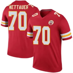 Men's McKade Mettauer Kansas City Chiefs No.70 Legend Color Rush Jersey - Red