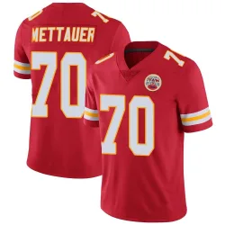 Men's McKade Mettauer Kansas City Chiefs No.70 Limited Team Color Vapor Untouchable Jersey - Red