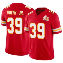 Men's Melvin Smith Jr. Kansas City Chiefs No.39 Limited Vapor F.U.S.E. Super Bowl LIX Jersey - Red