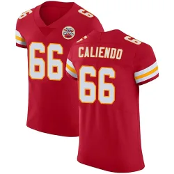 Men's Mike Caliendo Kansas City Chiefs No.66 Elite Team Color Vapor Untouchable Jersey - Red