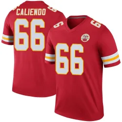 Men's Mike Caliendo Kansas City Chiefs No.66 Legend Color Rush Jersey - Red