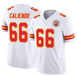 Men's Mike Caliendo Kansas City Chiefs No.66 Limited Vapor F.U.S.E. Jersey - White