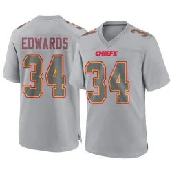 Men's Mike Edwards Kansas City Chiefs No.34 Game Atmosphere Fashion Jersey - Gray