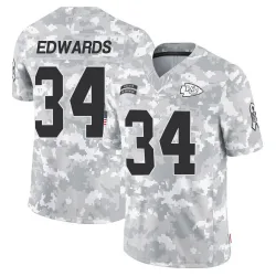 Men's Mike Edwards Kansas City Chiefs No.34 Limited 2024 Salute to Service Jersey - Arctic Camo
