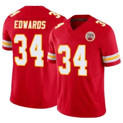 Men's Mike Edwards Kansas City Chiefs No.34 Limited Vapor F.U.S.E. Jersey - Red