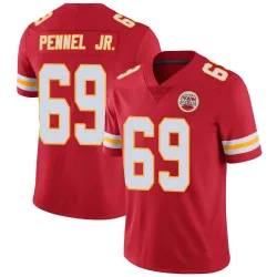 Men's Mike Pennel Jr. Kansas City Chiefs No.69 Limited Team Color Vapor Untouchable Jersey - Red