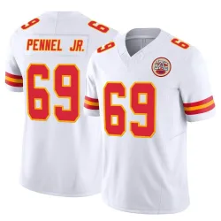 Men's Mike Pennel Jr. Kansas City Chiefs No.69 Limited Vapor F.U.S.E. Jersey - White