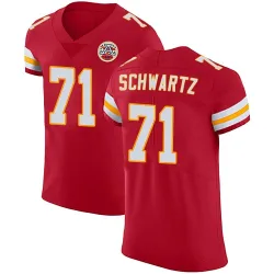 Men's Mitchell Schwartz Kansas City Chiefs No.71 Elite Team Color Vapor Untouchable Jersey - Red