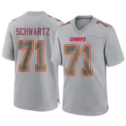 Men's Mitchell Schwartz Kansas City Chiefs No.71 Game Atmosphere Fashion Jersey - Gray