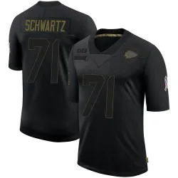 Men's Mitchell Schwartz Kansas City Chiefs No.71 Limited 2020 Salute To Service Jersey - Black