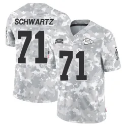 Men's Mitchell Schwartz Kansas City Chiefs No.71 Limited 2024 Salute to Service Jersey - Arctic Camo