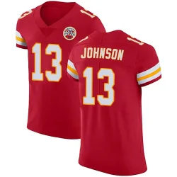 Men's Nazeeh Johnson Kansas City Chiefs No.13 Elite Team Color Vapor Untouchable Jersey - Red