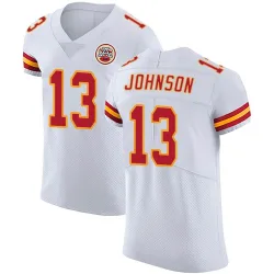 Men's Nazeeh Johnson Kansas City Chiefs No.13 Elite Vapor Untouchable Jersey - White