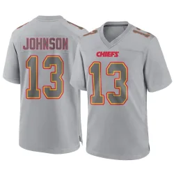 Men's Nazeeh Johnson Kansas City Chiefs No.13 Game Atmosphere Fashion Jersey - Gray