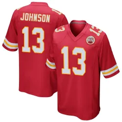 Men's Nazeeh Johnson Kansas City Chiefs No.13 Game Team Color Jersey - Red