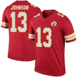 Men's Nazeeh Johnson Kansas City Chiefs No.13 Legend Color Rush Jersey - Red