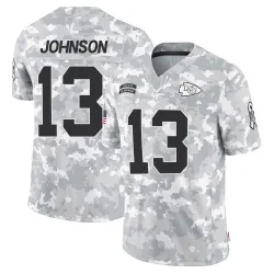 Men's Nazeeh Johnson Kansas City Chiefs No.13 Limited 2024 Salute to Service Jersey - Arctic Camo