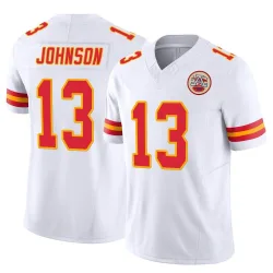 Men's Nazeeh Johnson Kansas City Chiefs No.13 Limited Vapor F.U.S.E. Jersey - White