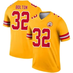 Men's Nick Bolton Kansas City Chiefs No.32 Legend Inverted Jersey - Gold
