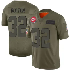 Men's Nick Bolton Kansas City Chiefs No.32 Limited 2019 Salute to Service Jersey - Camo