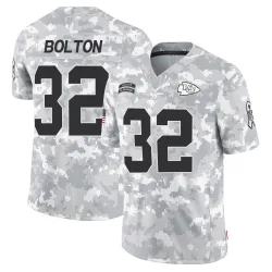 Men's Nick Bolton Kansas City Chiefs No.32 Limited 2024 Salute to Service Jersey - Arctic Camo