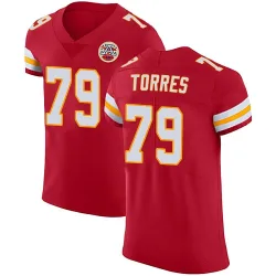 Men's Nick Torres Kansas City Chiefs No.79 Elite Team Color Vapor Untouchable Jersey - Red