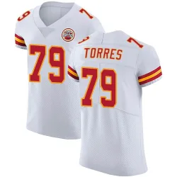 Men's Nick Torres Kansas City Chiefs No.79 Elite Vapor Untouchable Jersey - White
