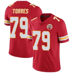 Men's Nick Torres Kansas City Chiefs No.79 Limited Team Color Vapor Untouchable Jersey - Red
