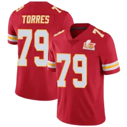 Men's Nick Torres Kansas City Chiefs No.79 Limited Team Color Vapor Untouchable Super Bowl LIX Jersey - Red