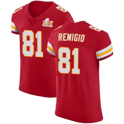Men's Nikko Remigio Kansas City Chiefs No.81 Elite Team Color Vapor Untouchable Super Bowl LIX Jersey - Red
