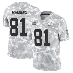 Men's Nikko Remigio Kansas City Chiefs No.81 Limited 2024 Salute to Service Jersey - Arctic Camo