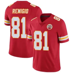 Men's Nikko Remigio Kansas City Chiefs No.81 Limited Team Color Vapor Untouchable Jersey - Red