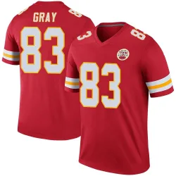 Men's Noah Gray Kansas City Chiefs No.83 Legend Color Rush Jersey - Red