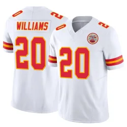 Men's Nohl Williams Kansas City Chiefs No.20 Limited Vapor F.U.S.E. Jersey - White