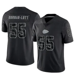 Men's Omarr Norman-Lott Kansas City Chiefs No.55 Limited Reflective Jersey - Black