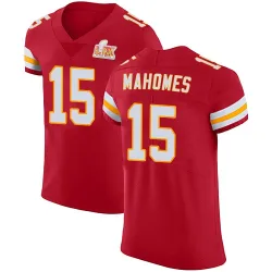 Men's Patrick Mahomes Kansas City Chiefs No.15 Elite Team Color Vapor Untouchable Super Bowl LIX Jersey - Red