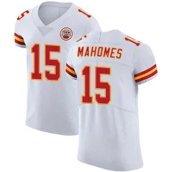 Men's Patrick Mahomes Kansas City Chiefs No.15 Elite Vapor Untouchable Jersey - White