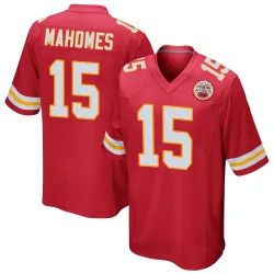 Men's Patrick Mahomes Kansas City Chiefs No.15 Game Team Color Jersey - Red