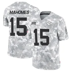 Men's Patrick Mahomes Kansas City Chiefs No.15 Limited 2024 Salute to Service Jersey - Arctic Camo