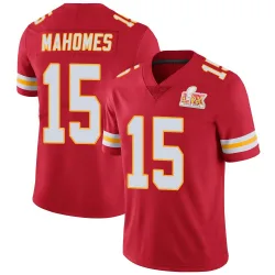 Men's Patrick Mahomes Kansas City Chiefs No.15 Limited Team Color Vapor Untouchable Super Bowl LIX Jersey - Red