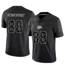 Men's Peyton Hendershot Kansas City Chiefs No.88 Limited Reflective Jersey - Black