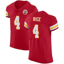 Men's Rashee Rice Kansas City Chiefs No.4 Elite Team Color Vapor Untouchable Jersey - Red