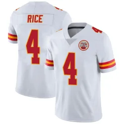 Men's Rashee Rice Kansas City Chiefs No.4 Limited Vapor Untouchable Jersey - White