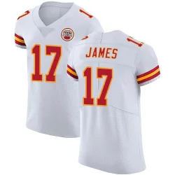 Men's Richie James Kansas City Chiefs No.17 Elite Vapor Untouchable Jersey - White