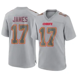 Men's Richie James Kansas City Chiefs No.17 Game Atmosphere Fashion Jersey - Gray