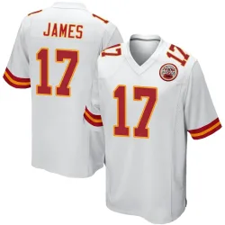Men's Richie James Kansas City Chiefs No.17 Game Jersey - White